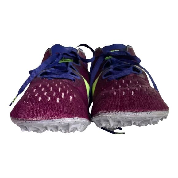 NIKE Zoom Mamba Sneakers Running Trainers Spikes Bordeaux Lime - Picture 6 of 10